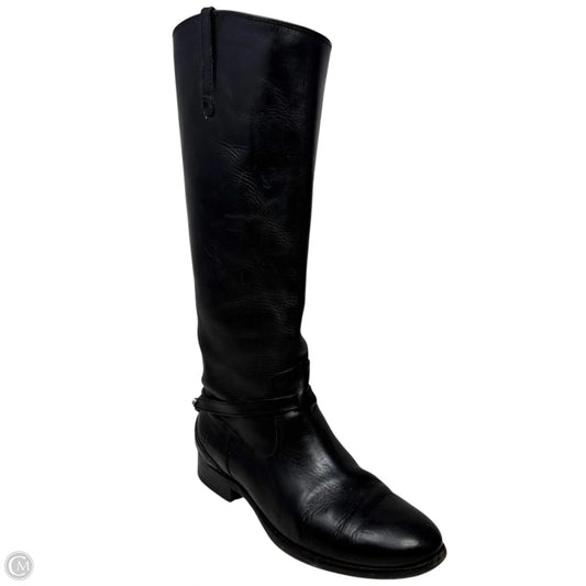 Lindsey Plate Riding Boots By Frye And Co In Black, Size: 7.5