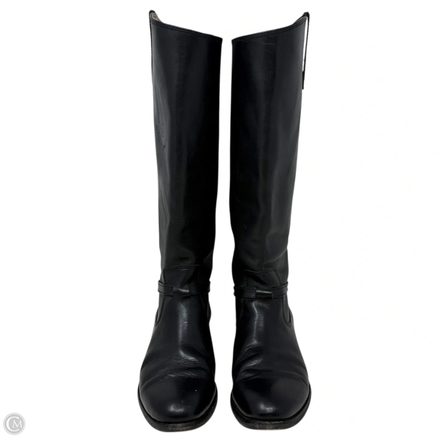 Lindsey Plate Riding Boots By Frye And Co In Black, Size: 7.5