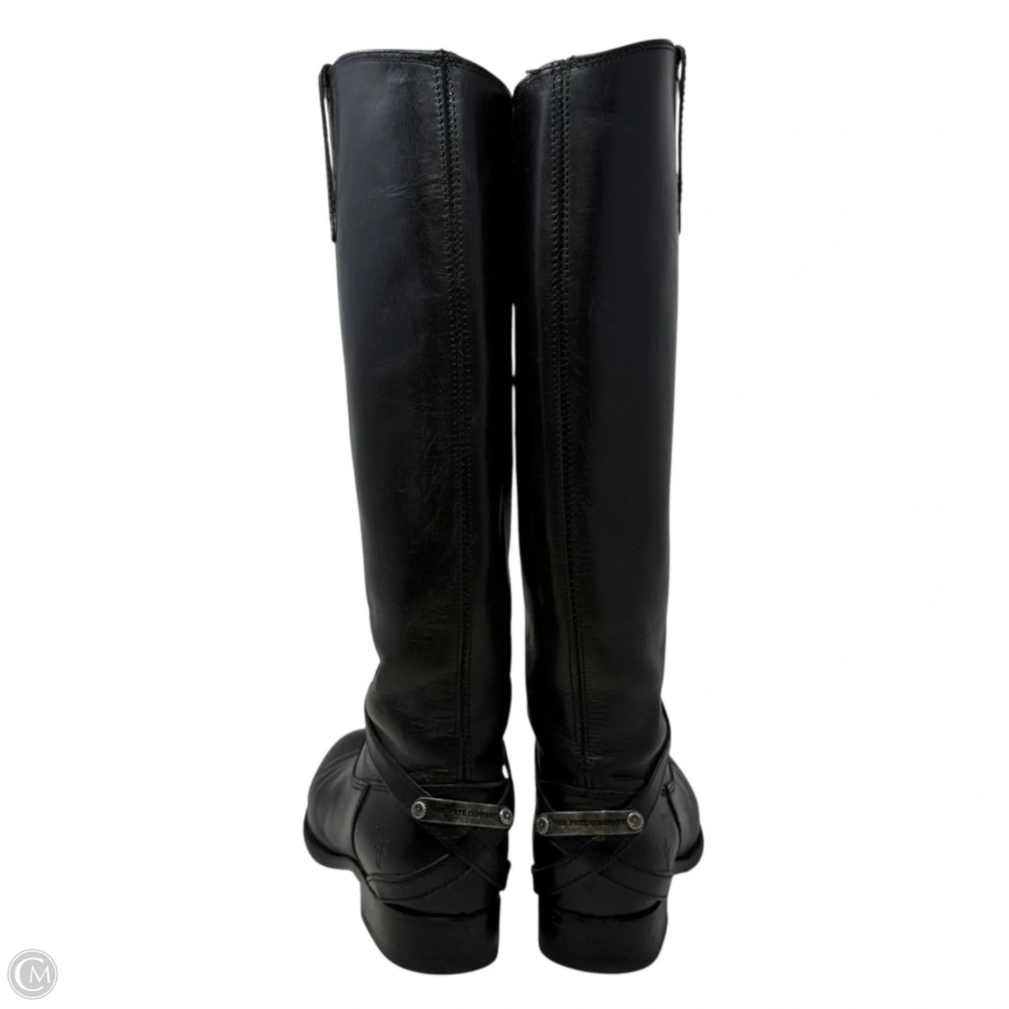Lindsey Plate Riding Boots By Frye And Co In Black, Size: 7.5