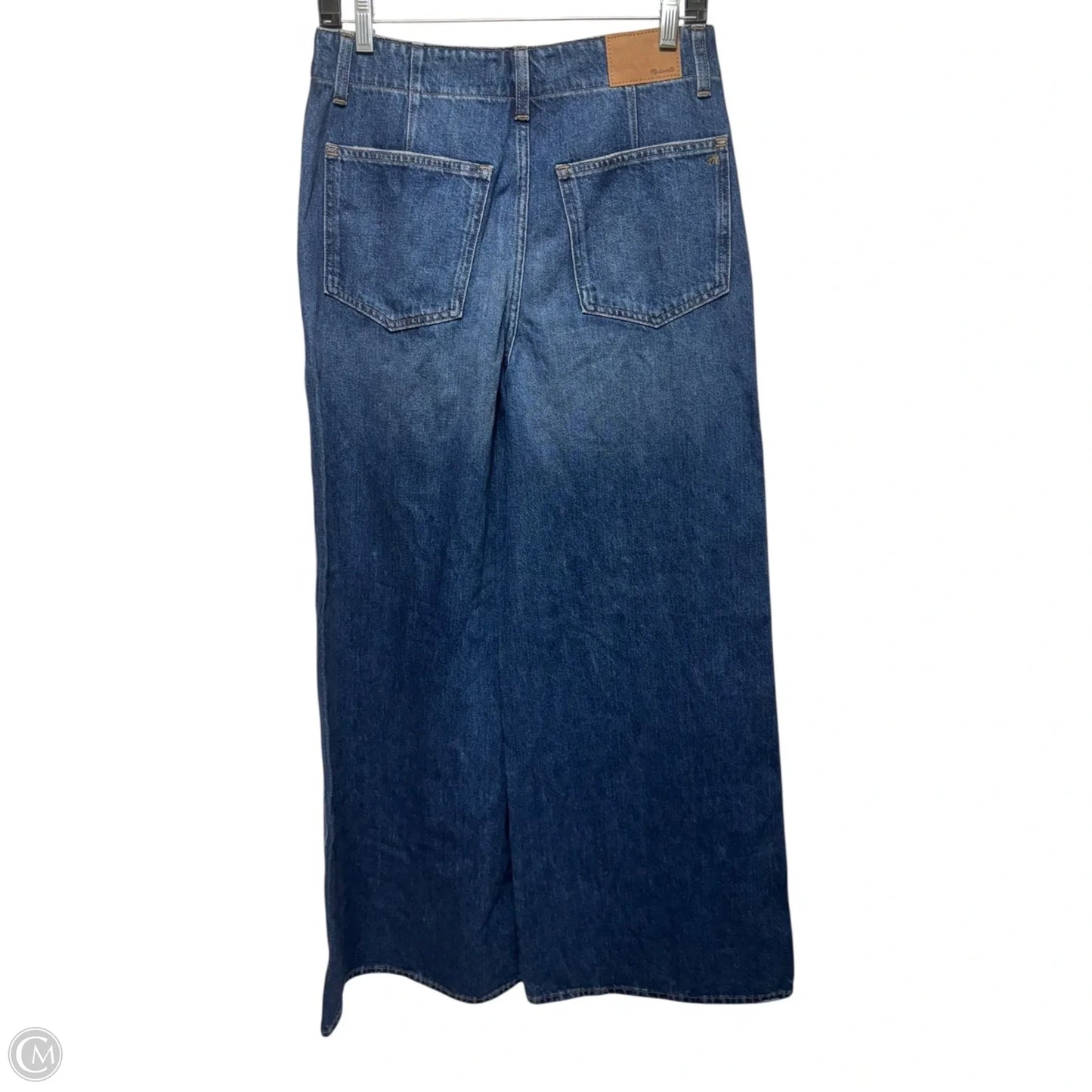 Wide Sweep Trouser By Madewell In Blue Denim, Size: 2