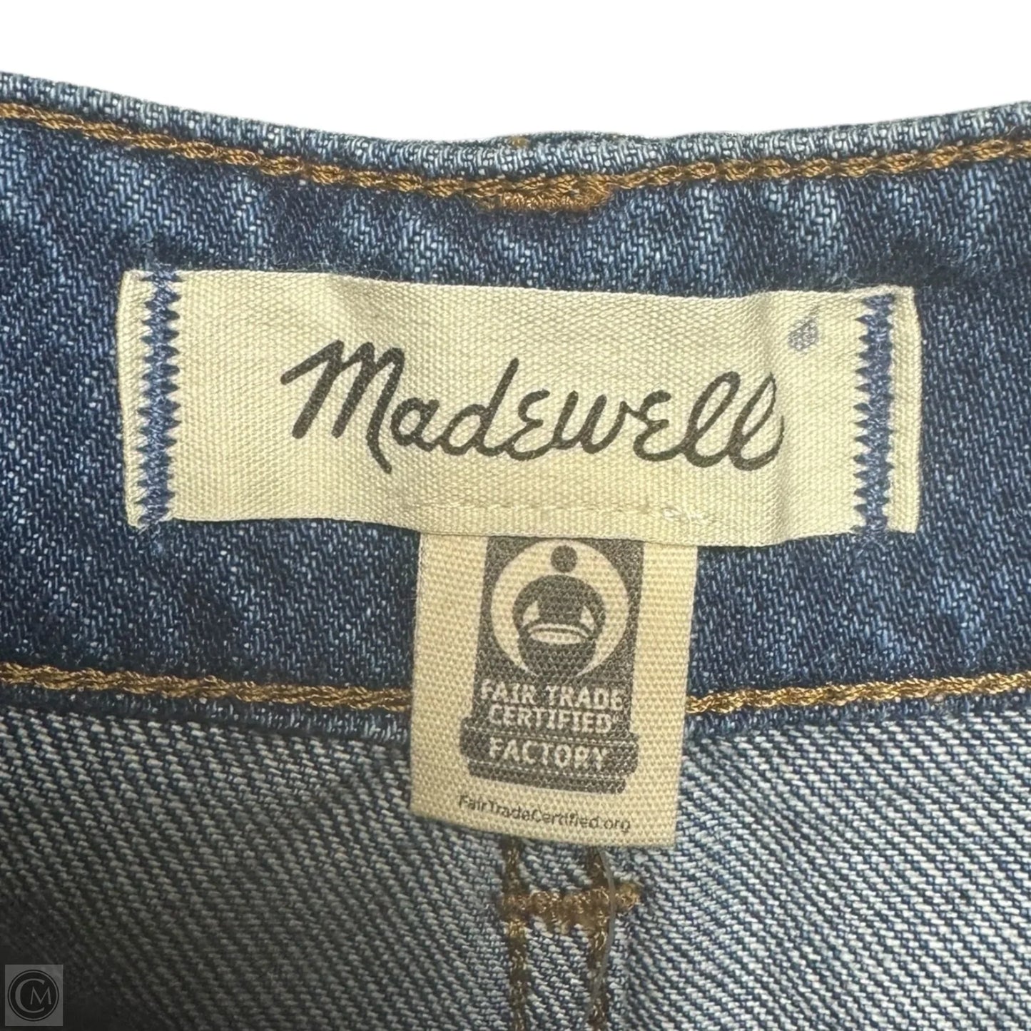 Wide Sweep Trouser By Madewell In Blue Denim, Size: 2