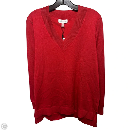 Sweater By Melissa Paige In Red, Size: Xl