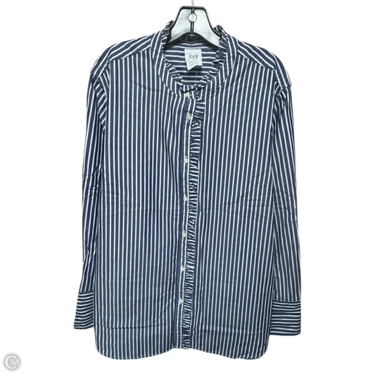 Top Long Sleeve By Gap In Striped Pattern, Size: Xxl
