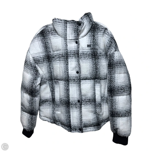 Jacket Puffer & Quilted By Levis In Plaid Pattern, Size: Xs