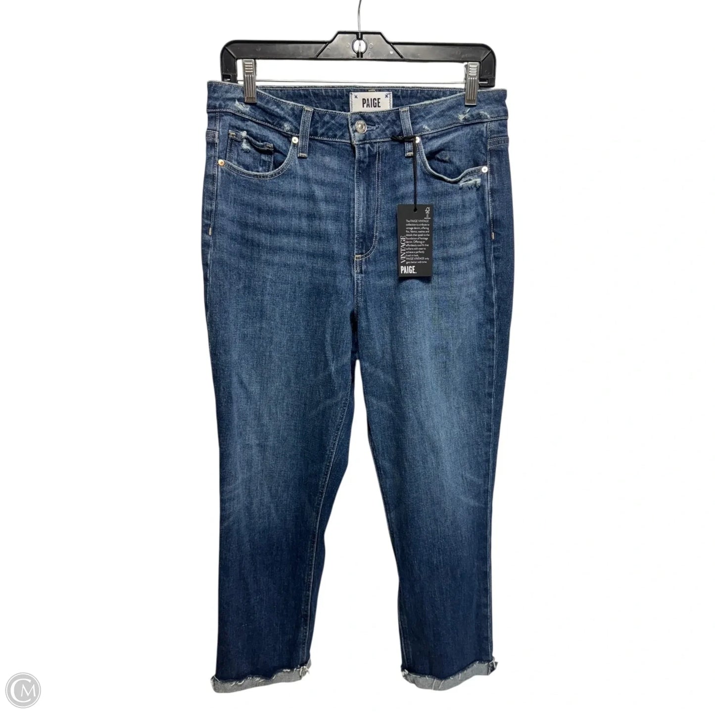 Jeans Boyfriend By Paige In Blue Denim, Size: 8