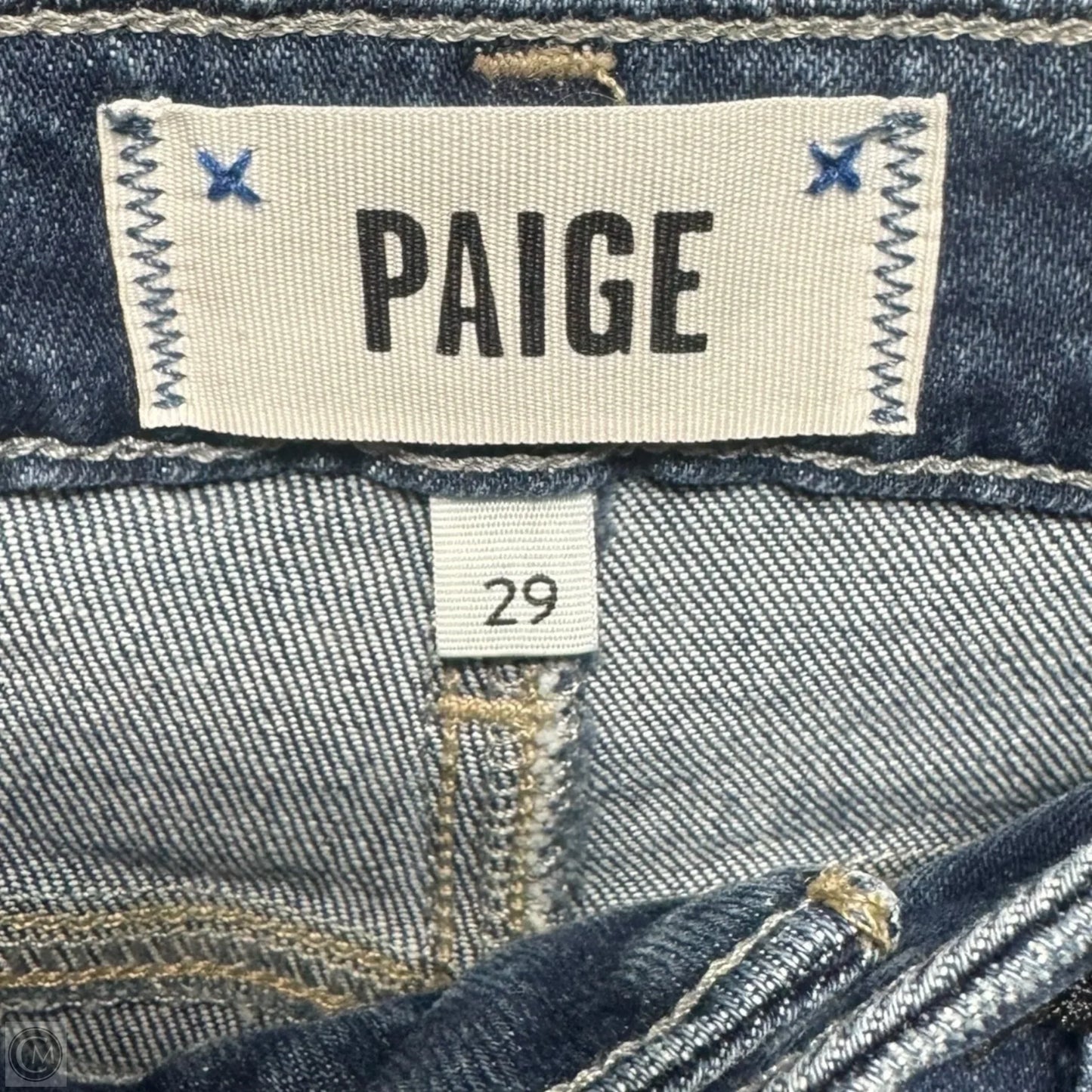Jeans Boyfriend By Paige In Blue Denim, Size: 8
