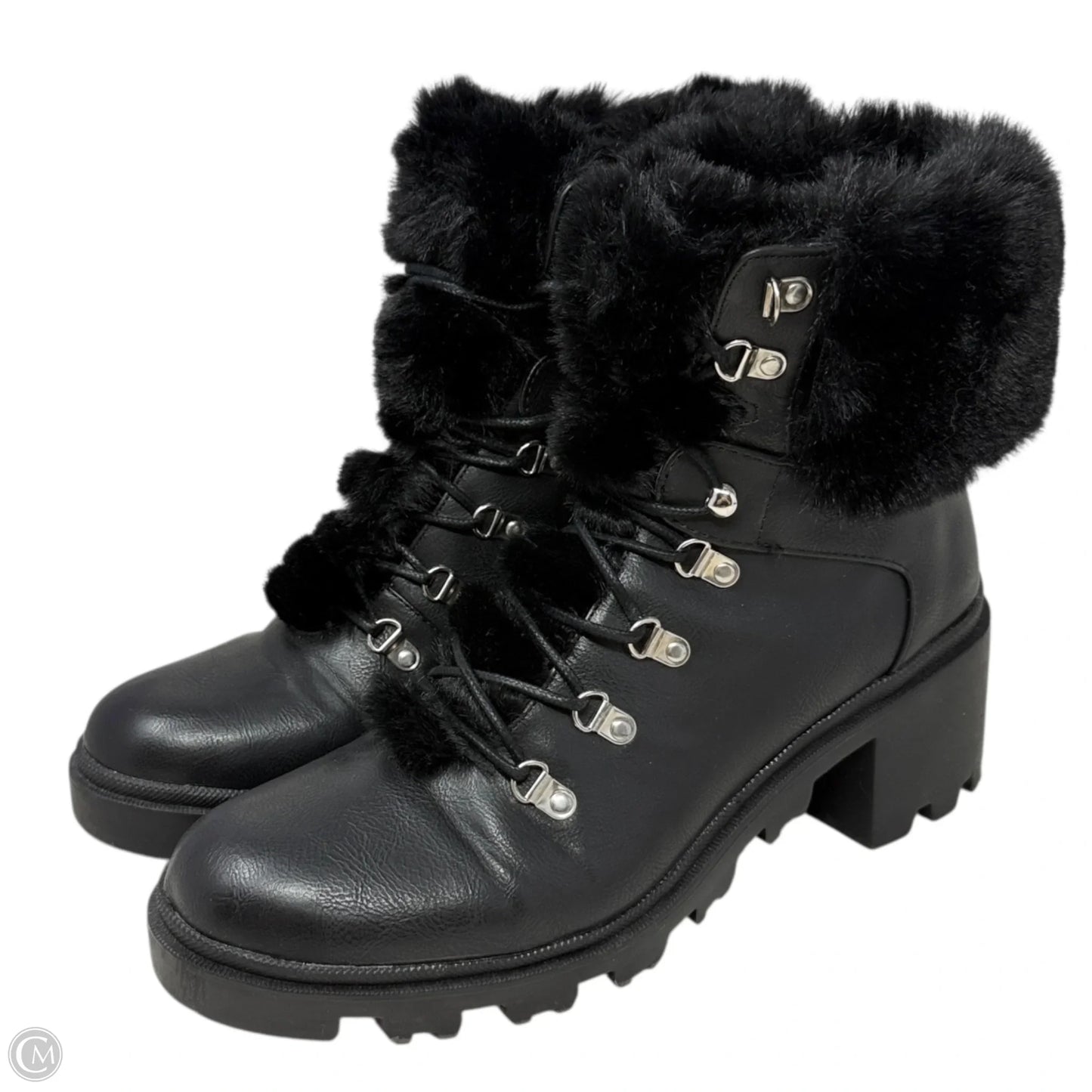 Giana Ankle Boots By Just Fab In Black, Size: 11