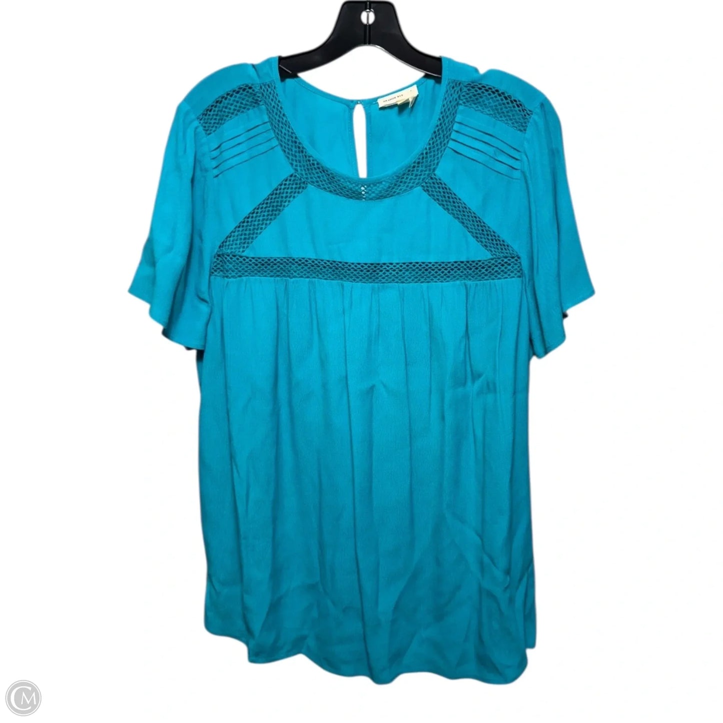Top Short Sleeve By Meadow Rue In Blue, Size: L