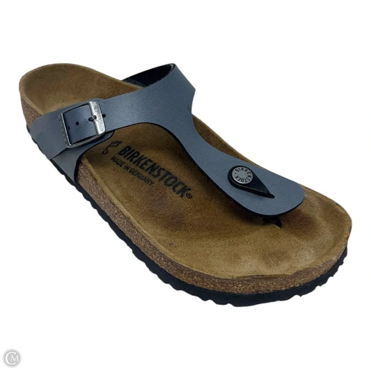 Gizeh Sandals Flats By Birkenstock In Grey, Size: 7