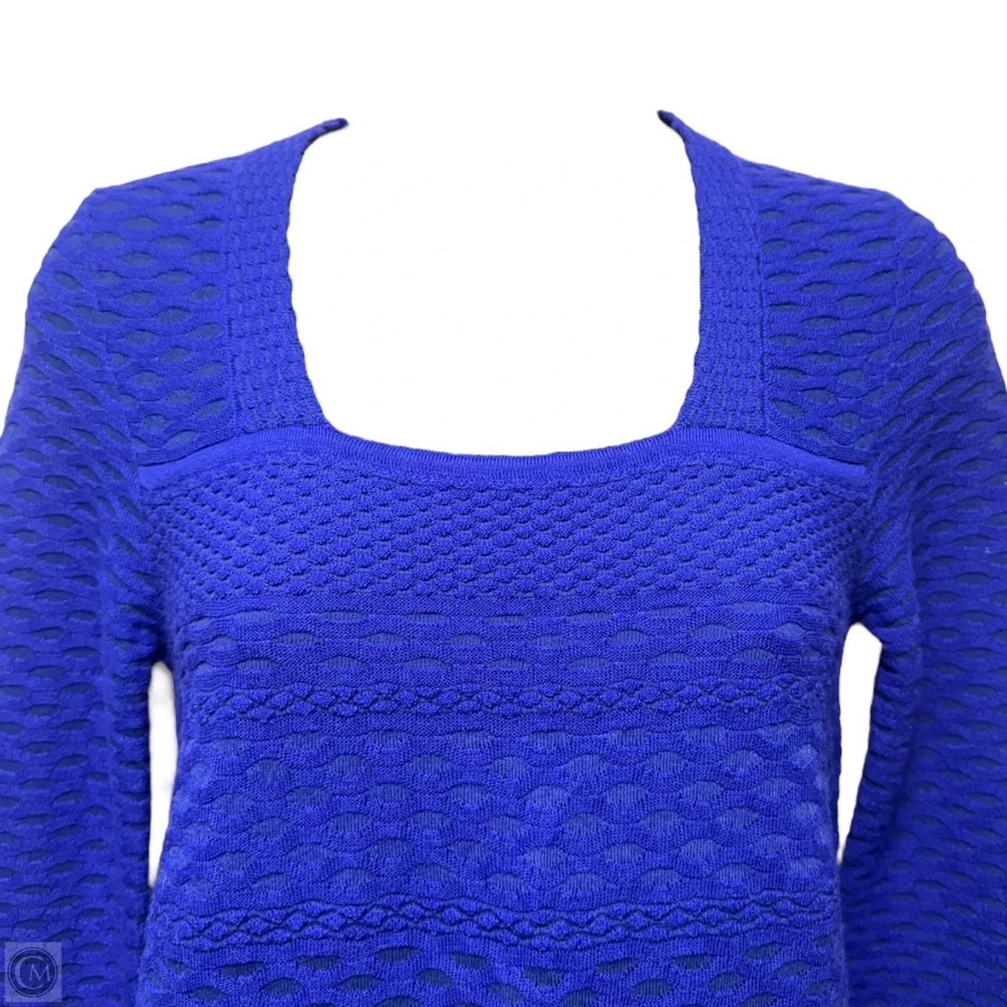 Knit Dress Luxury Designer By M Missoni In Blue, Size: S/38