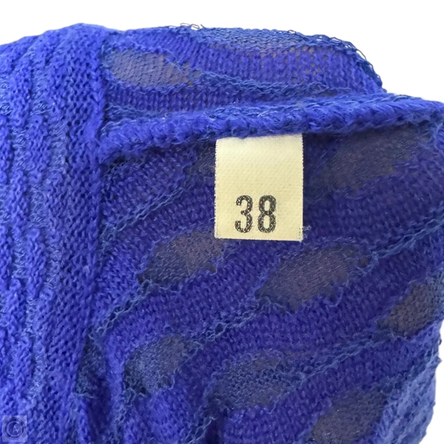 Knit Dress Luxury Designer By M Missoni In Blue, Size: S/38