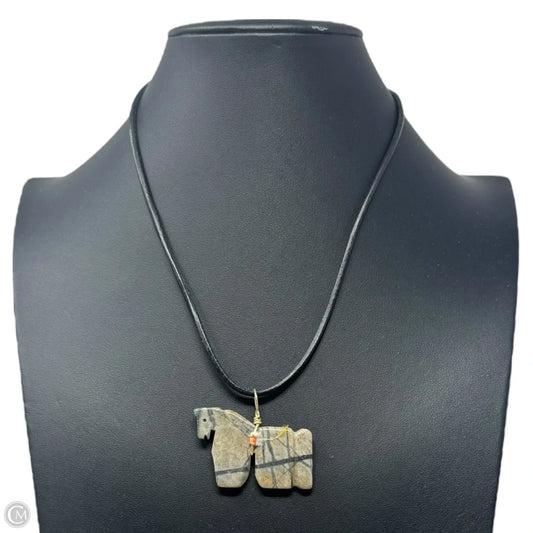 Stone Horse Pendant Necklace