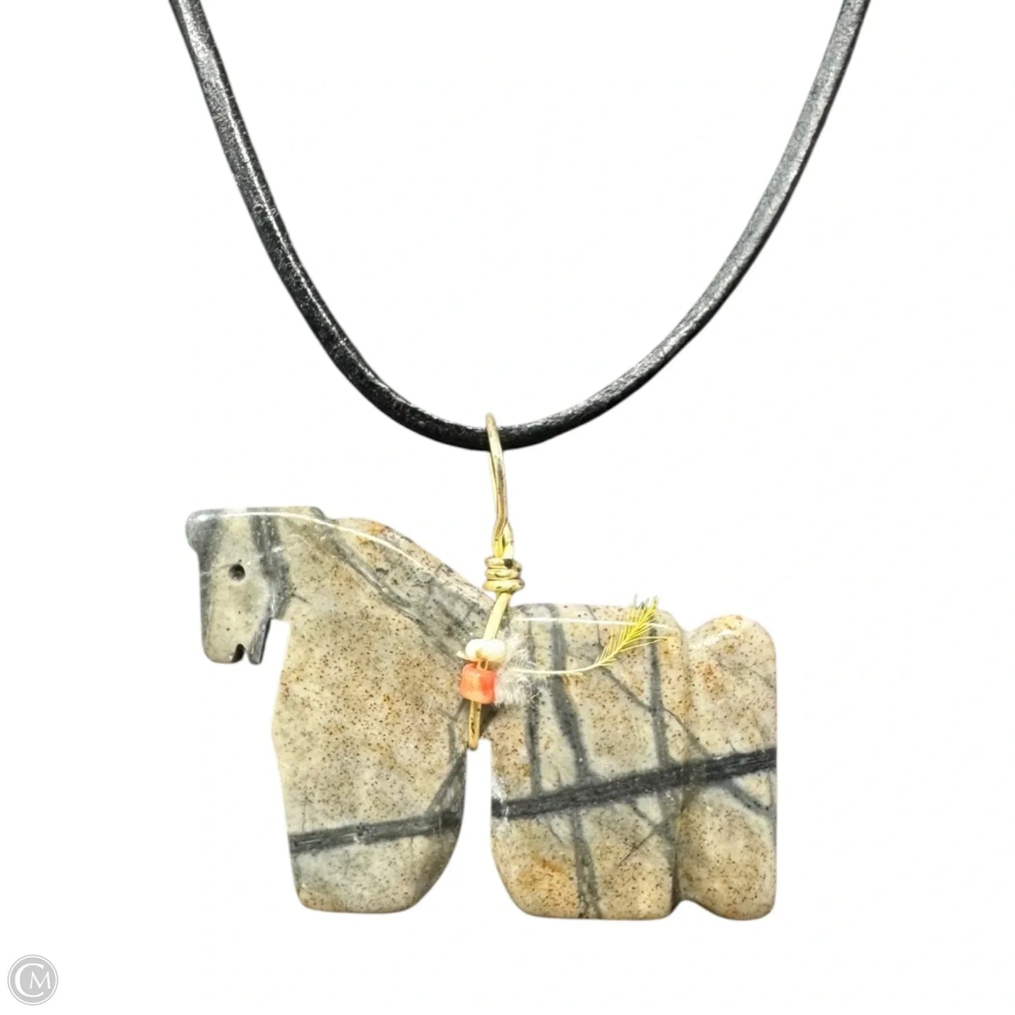 Stone Horse Pendant Necklace