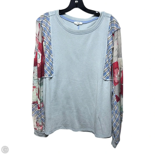 Top Long Sleeve By Easel In Multi-colored, Size: M