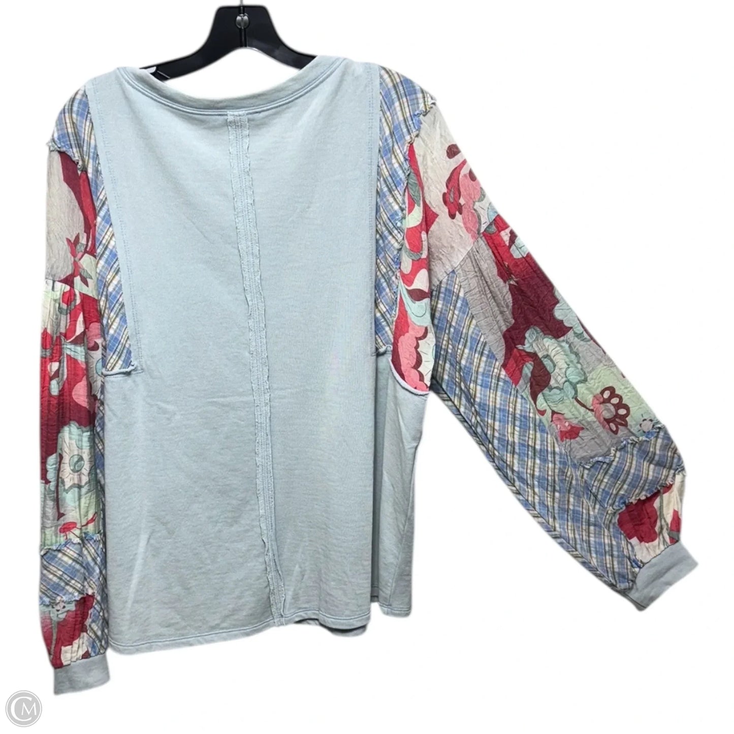 Top Long Sleeve By Easel In Multi-colored, Size: M