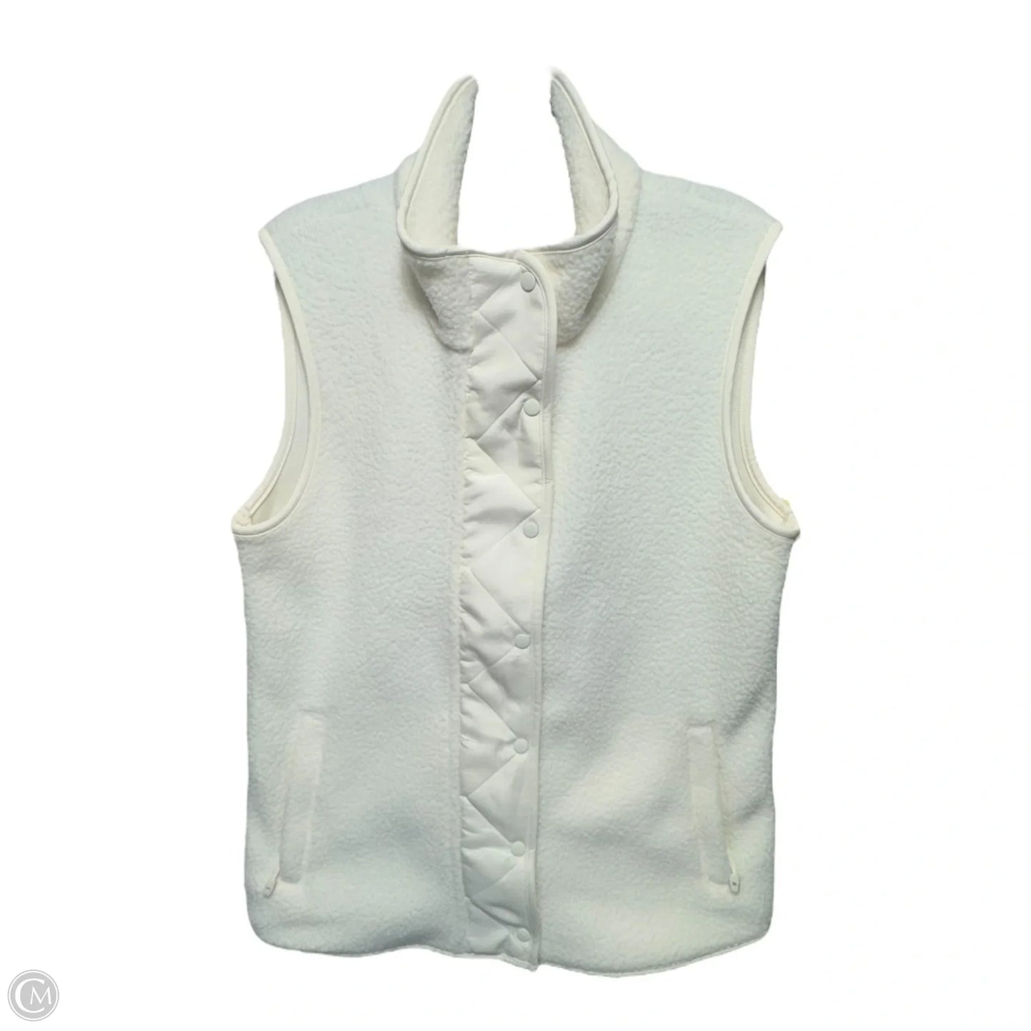Vest Fleece By Talbots In Cream, Size: S