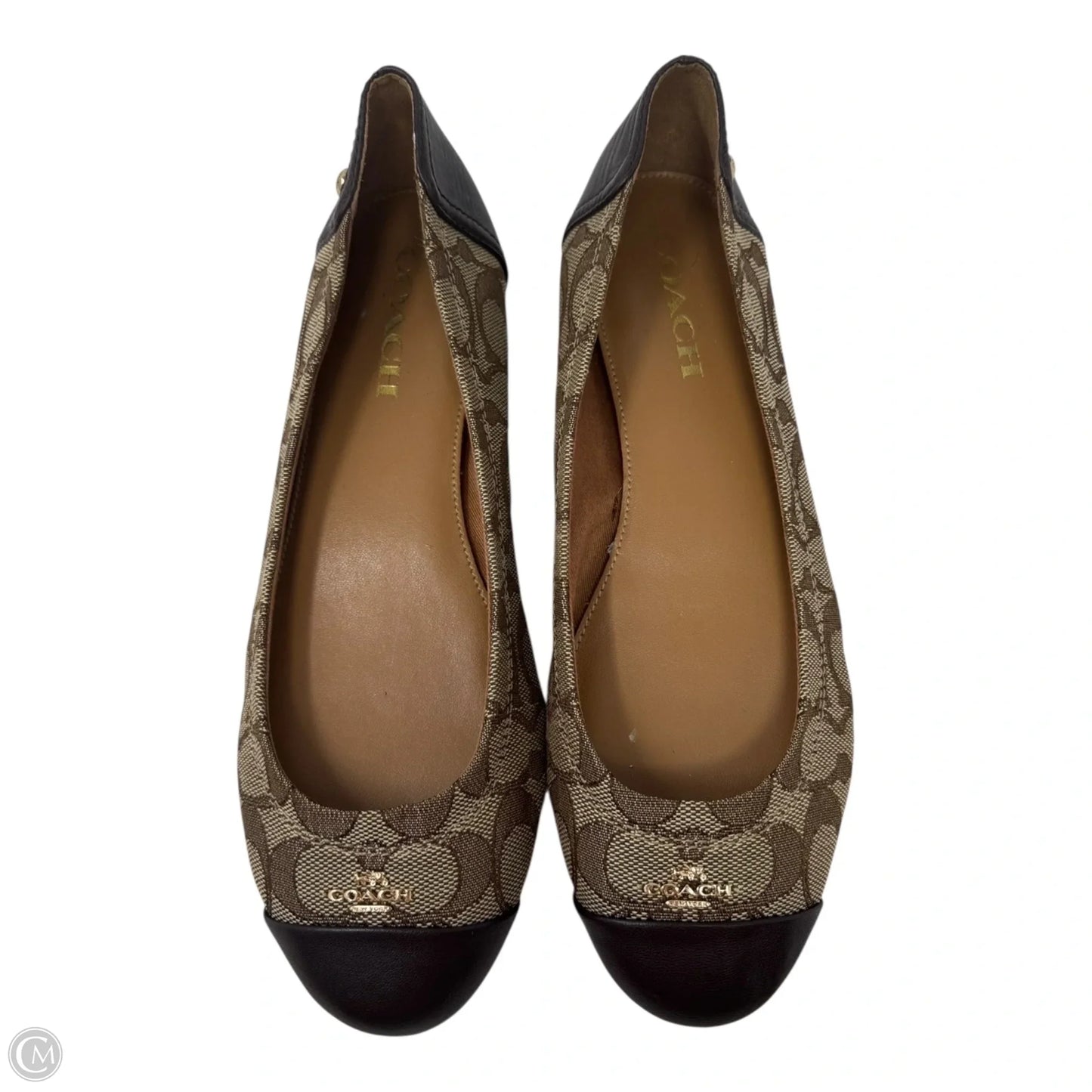 Shoes Designer By Coach In Brown & Tan, Size: 8