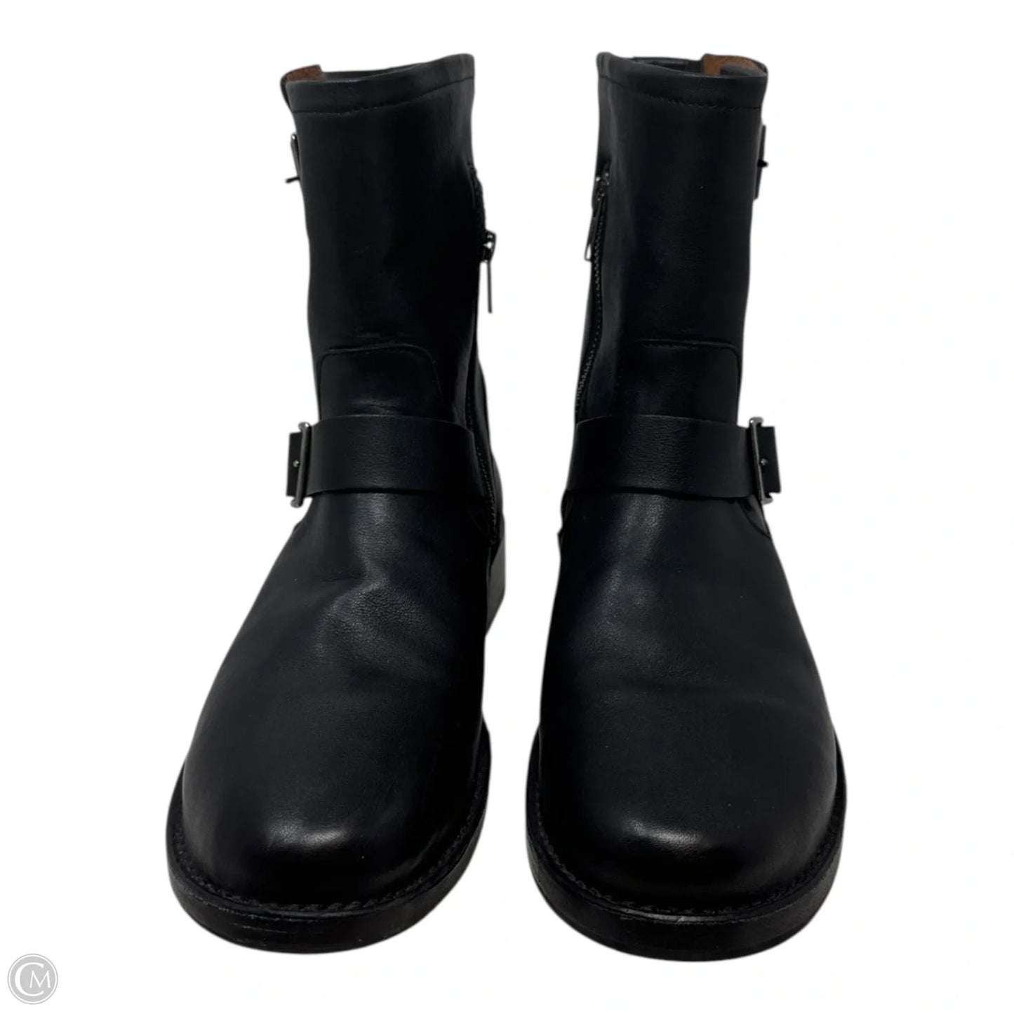 Boots Designer By Frye In Black, Size: 11
