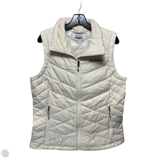 Vest Puffer & Quilted By Columbia In Cream, Size: L
