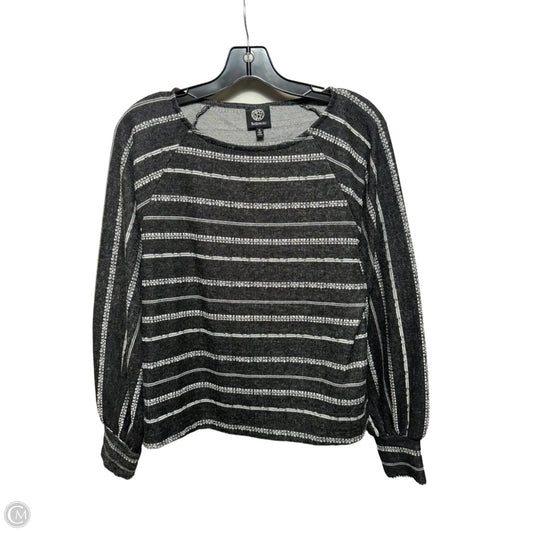 Top Long Sleeve By Bobeau In Striped Pattern, Size: M