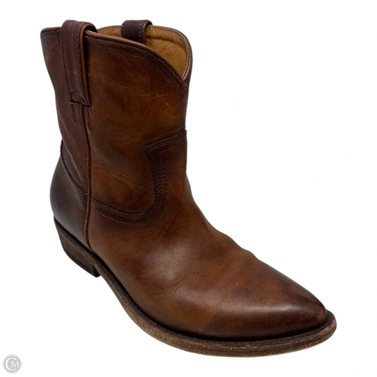 Boots Designer By Frye In Brown, Size: 8.5