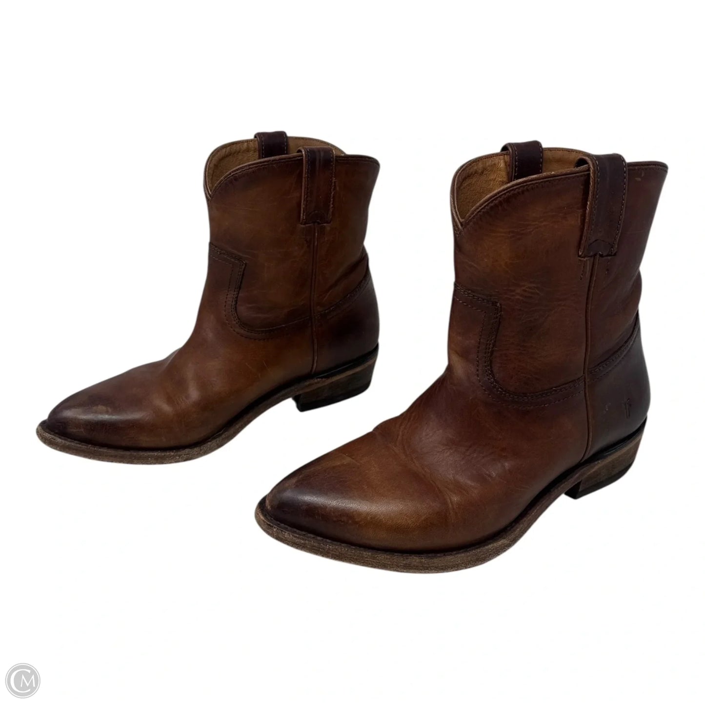 Boots Designer By Frye In Brown, Size: 8.5
