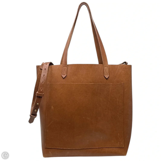 The Transport Leather Tote By Madewell, Size: Medium