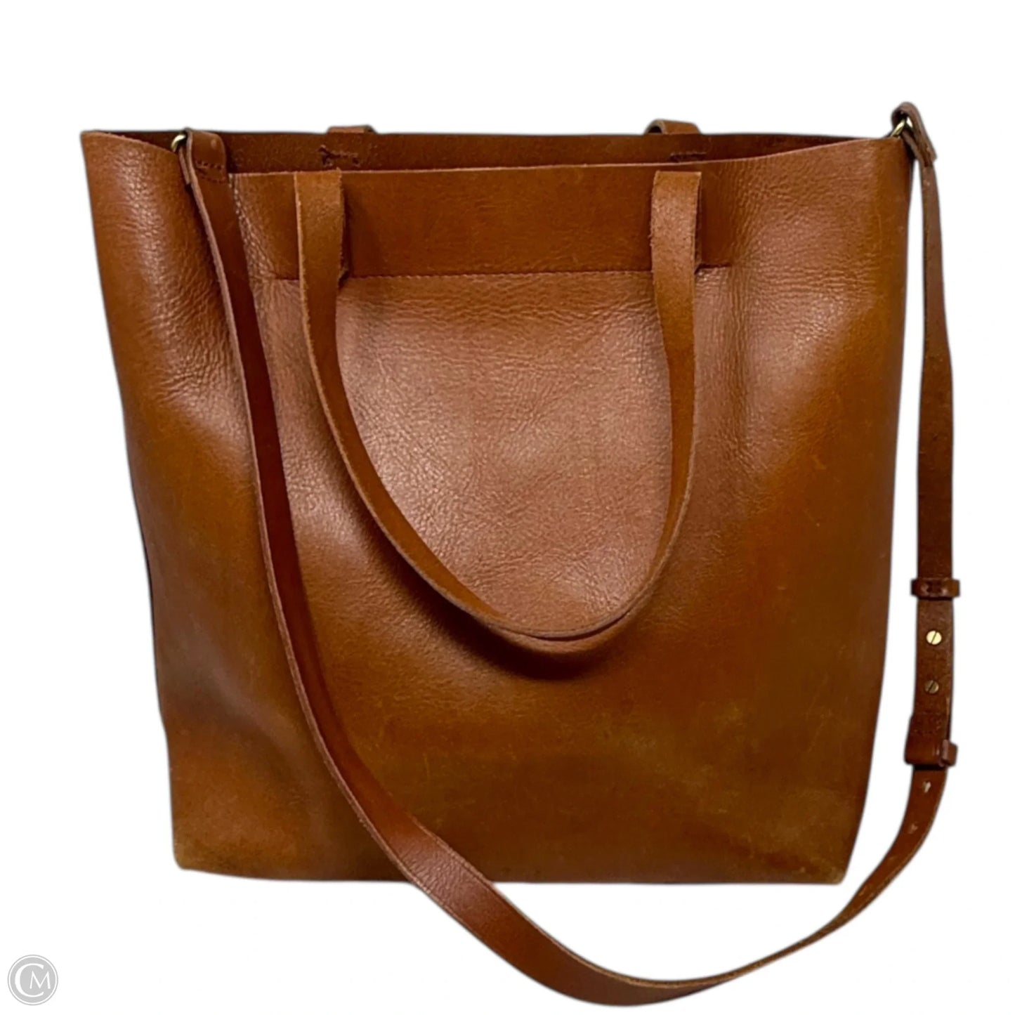 The Transport Leather Tote By Madewell, Size: Medium