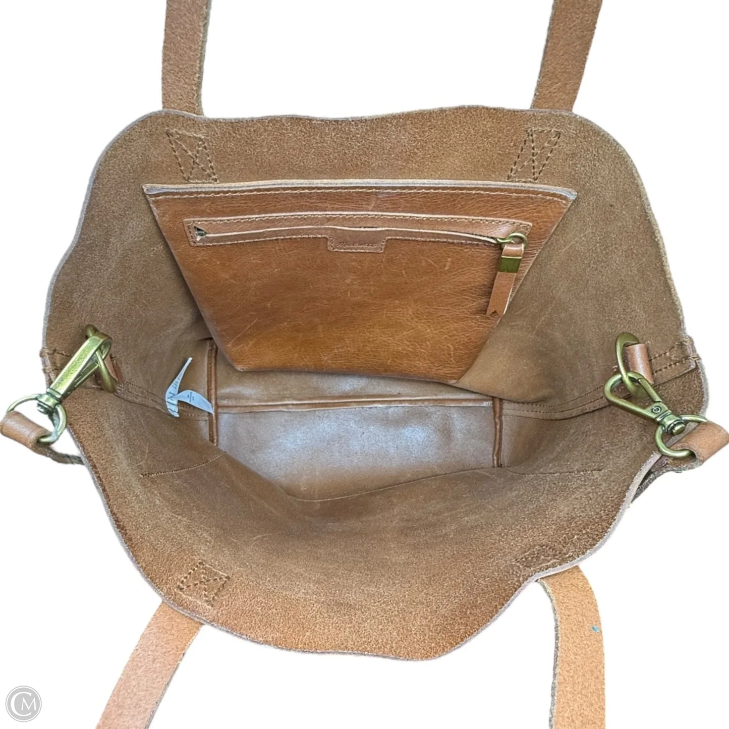 The Transport Leather Tote By Madewell, Size: Medium