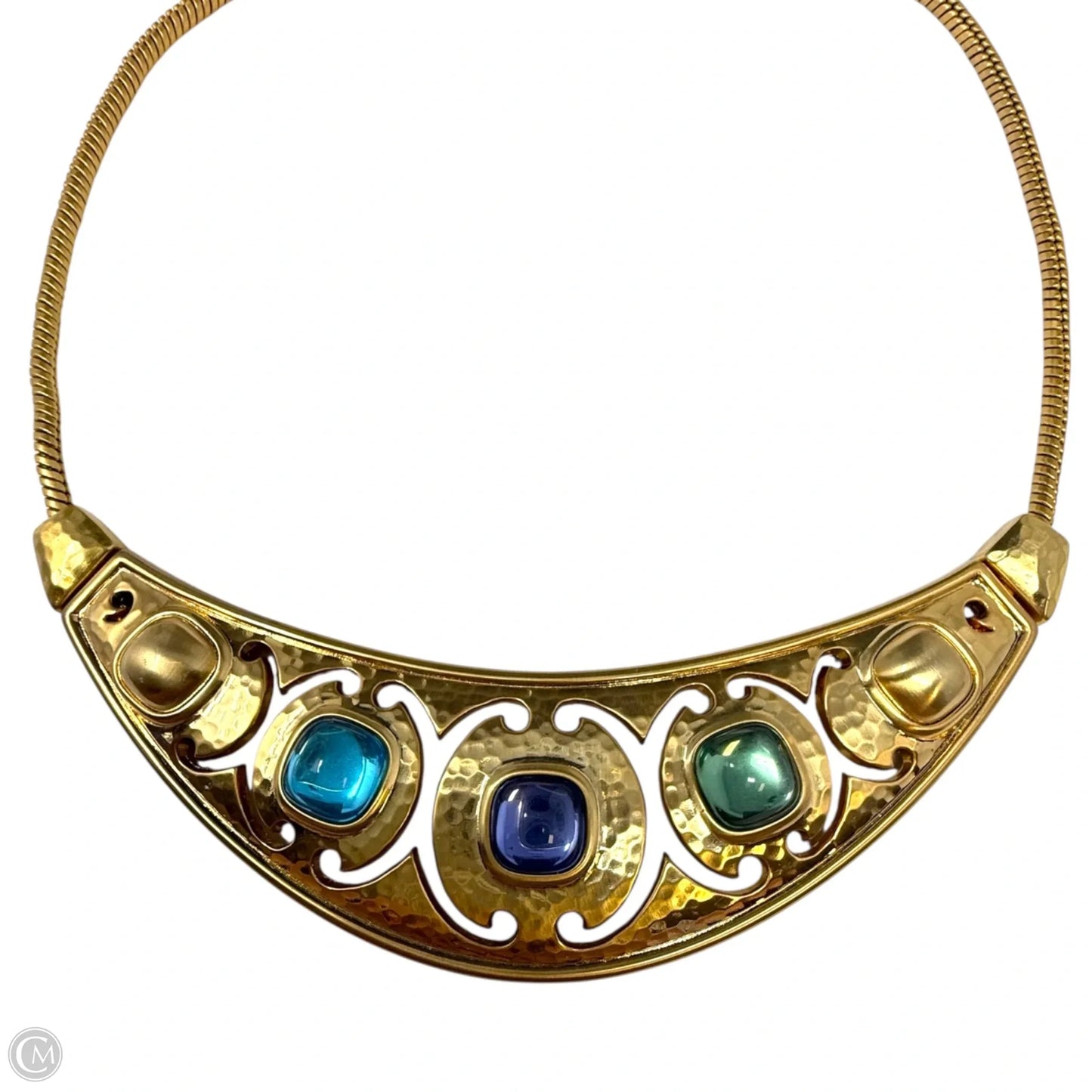 Versailles Amalia Crystal Necklace In Brushed Gold By Brighton