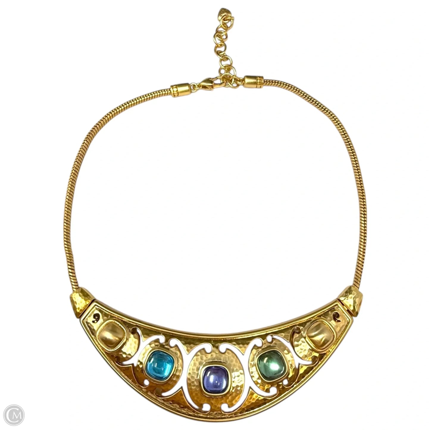 Versailles Amalia Crystal Necklace In Brushed Gold By Brighton