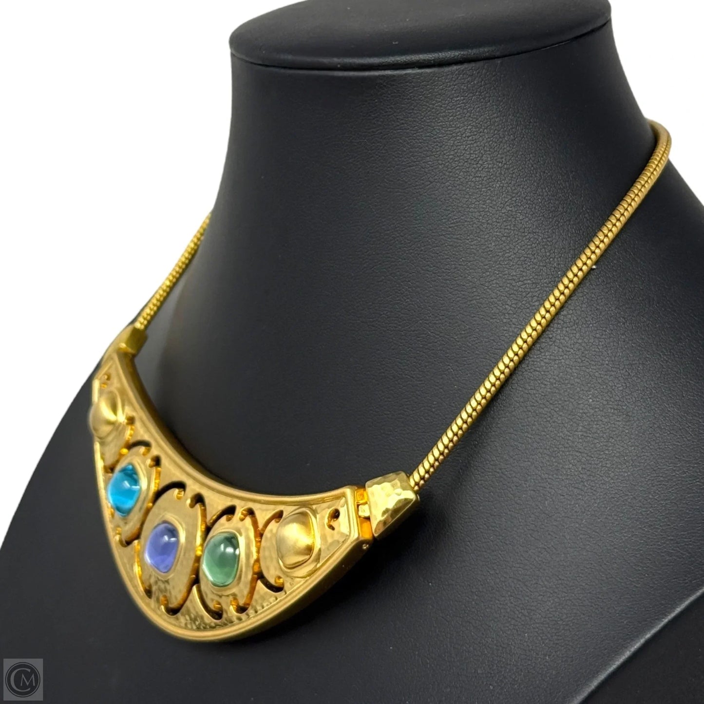 Versailles Amalia Crystal Necklace In Brushed Gold By Brighton