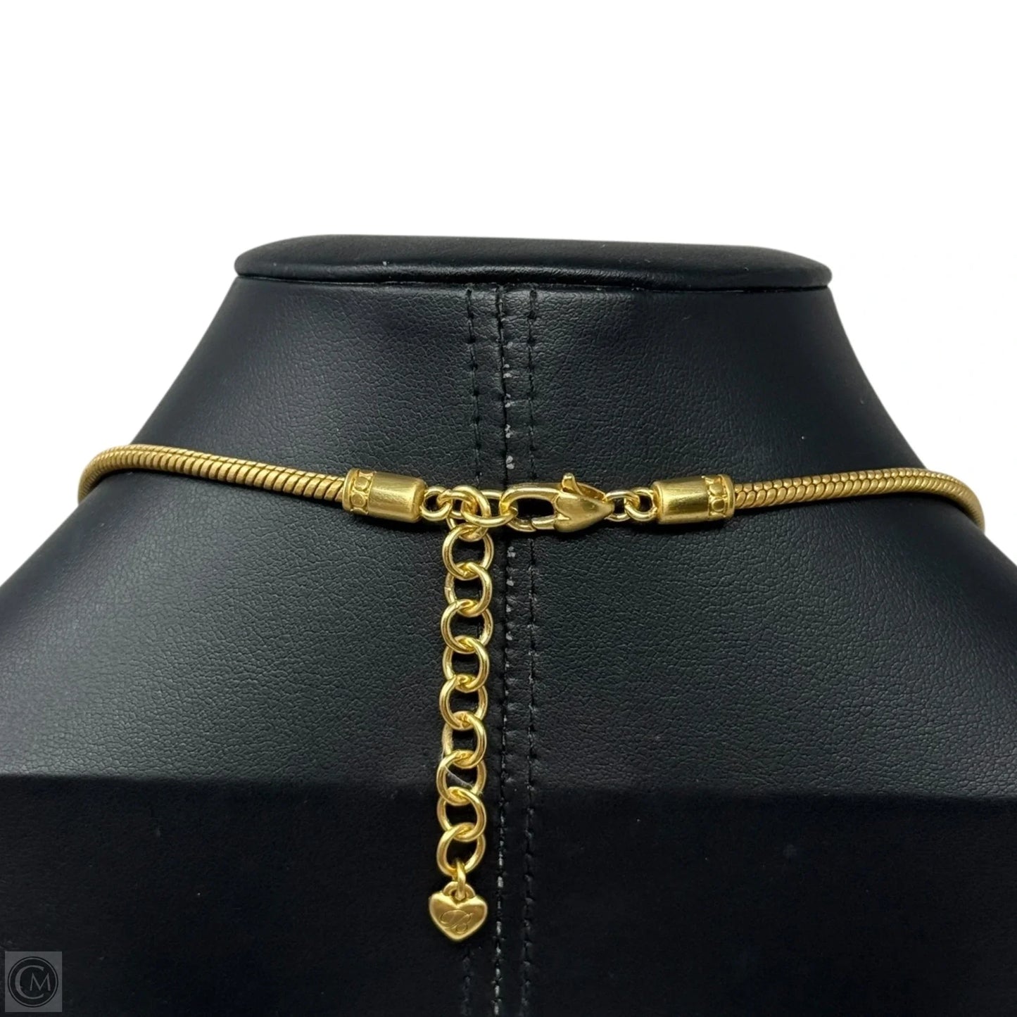 Versailles Amalia Crystal Necklace In Brushed Gold By Brighton