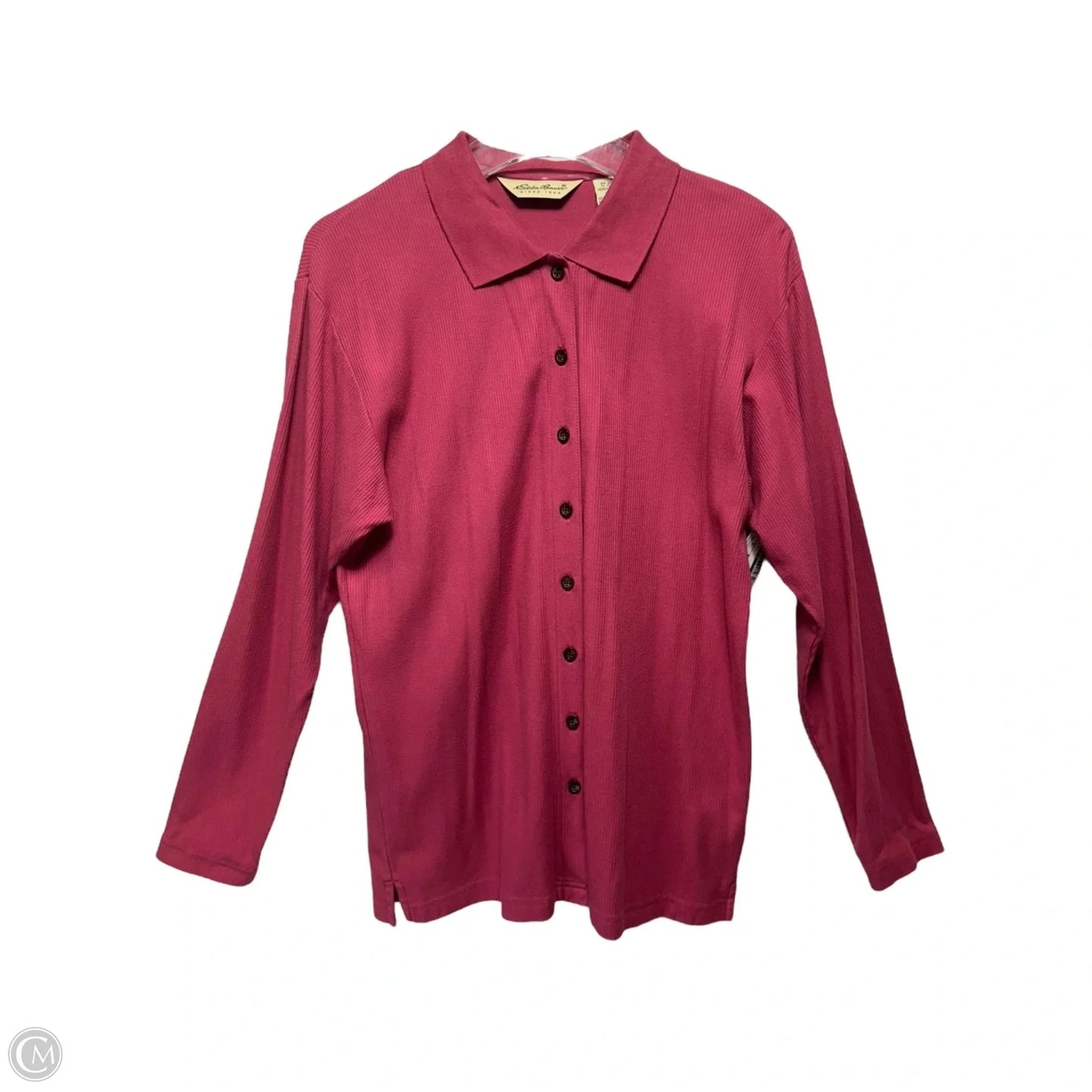Top Long Sleeve By Eddie Bauer In Pink, Size: S