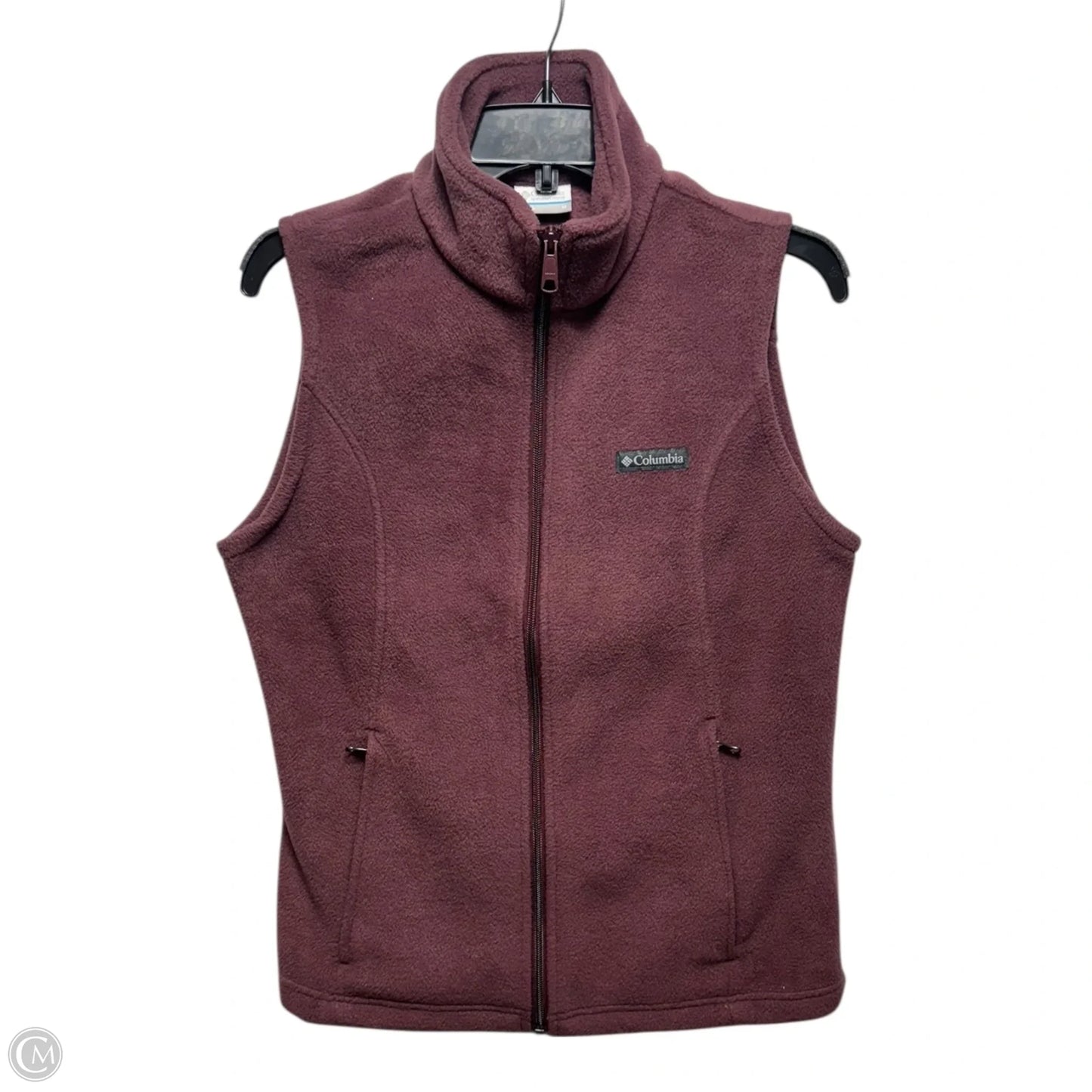Vest Fleece By Columbia In Maroon, Size: M