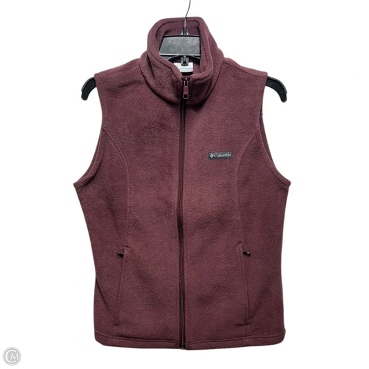Vest Fleece By Columbia In Maroon, Size: M