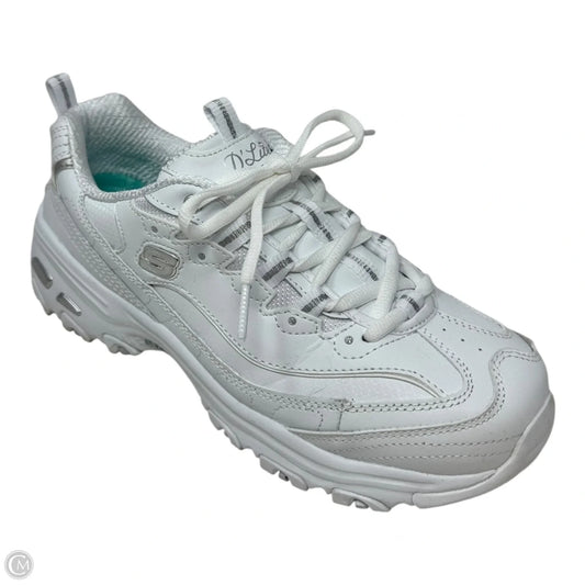 Shoes Athletic By Skechers In White, Size: 8
