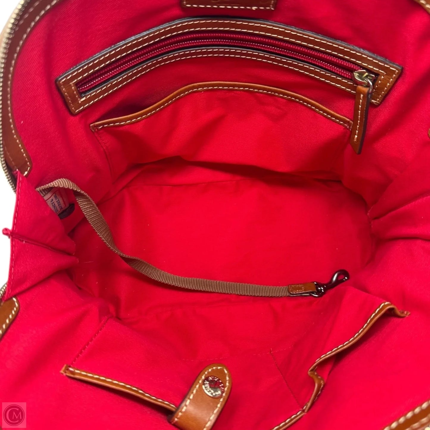 Zip Zip Satchel Handbag Designer By Dooney And Bourke, Size: Medium