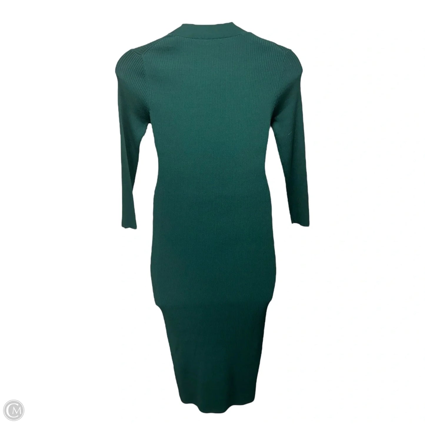 Aletti V Neck Knitted Dress By Reiss In Green, Size: L