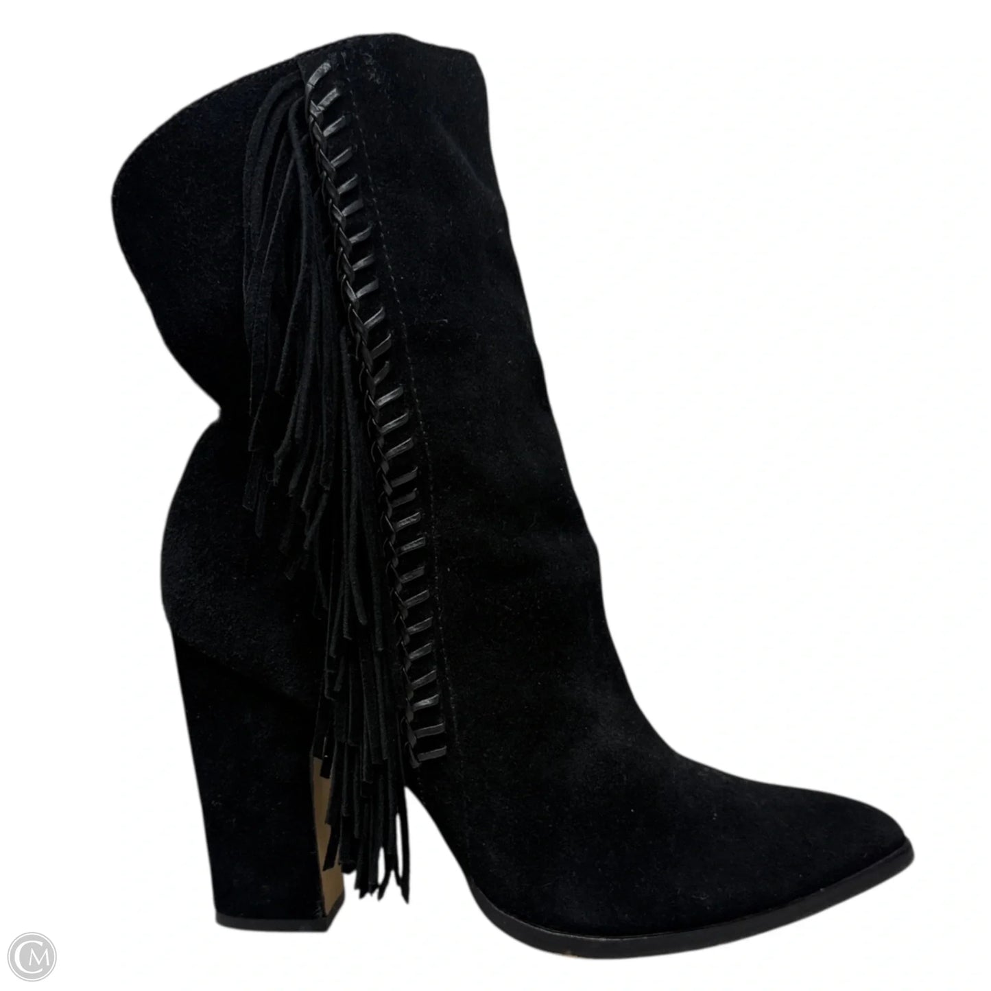 Ileen Suede Fringe Boots By Dolce Vita In Black, Size: 8