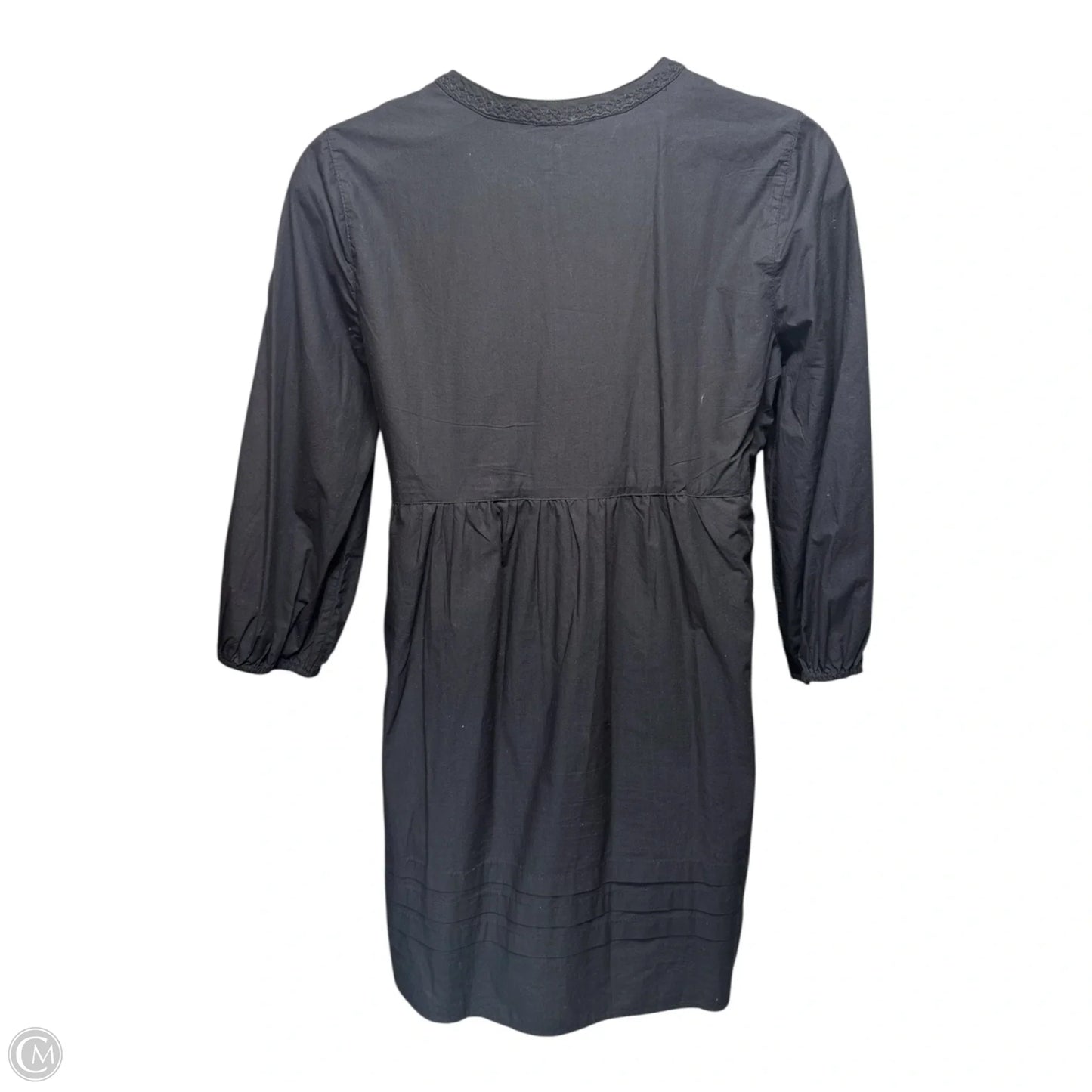 Salina Key Organic Cotton Poplin Split Neck Dress By Tommy Bahama In Black, Size: M