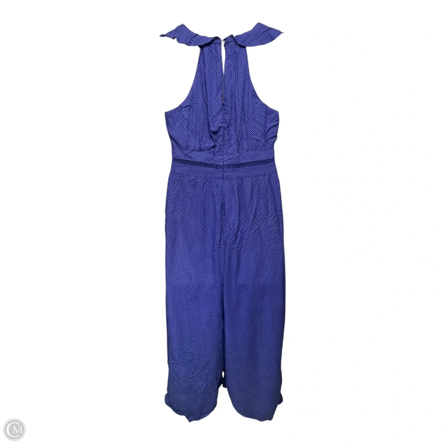 Justine Ruffle Jumpsuit By Maeve In Polkadot Pattern, Size: 10p
