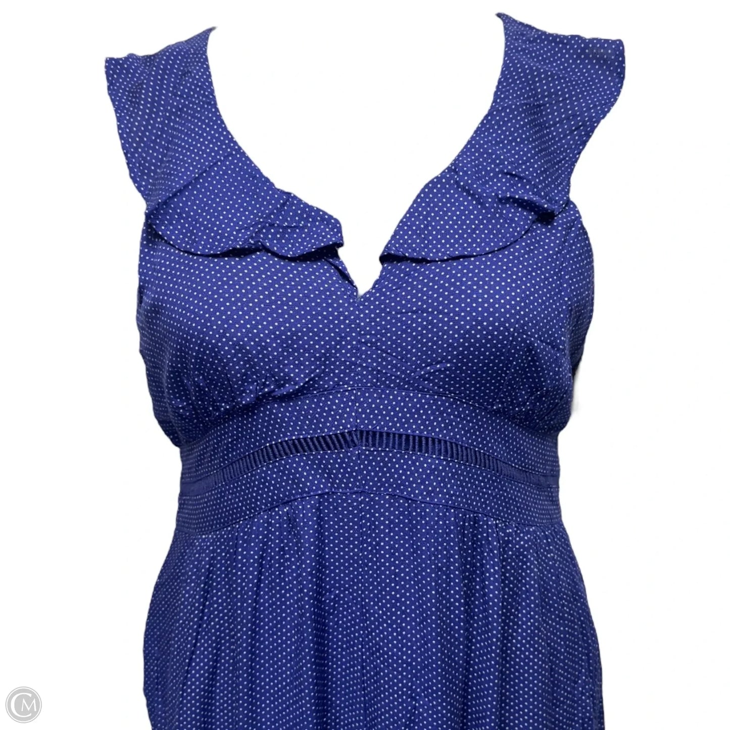 Justine Ruffle Jumpsuit By Maeve In Polkadot Pattern, Size: 10p