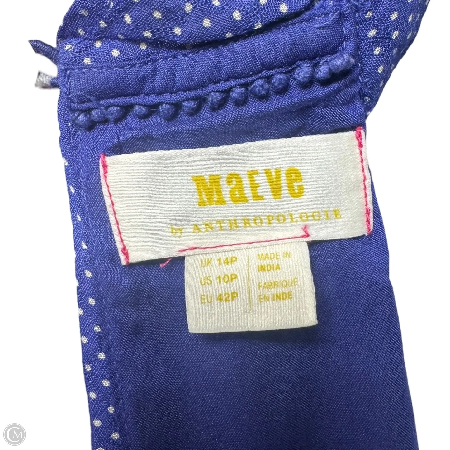 Justine Ruffle Jumpsuit By Maeve In Polkadot Pattern, Size: 10p