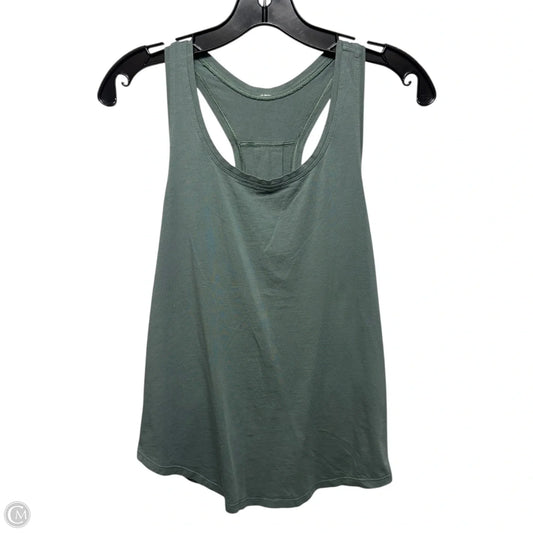 Athletic Tank Top By Lululemon In GREEN, Size: M