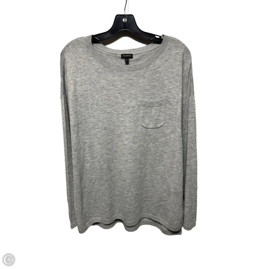 Pocket Sweater By Talbots In Grey, Size: Xl