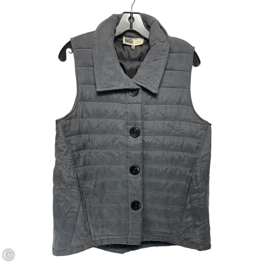 Vest Puffer & Quilted By Habitat In Grey, Size: M