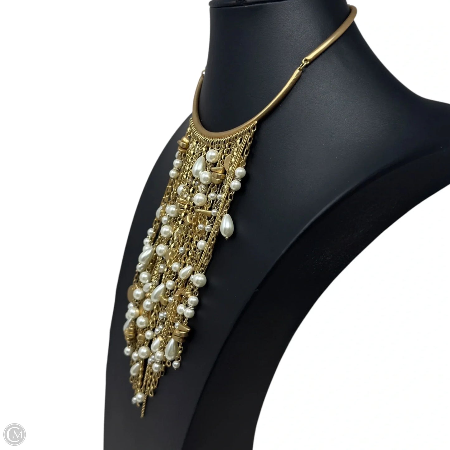 Pearl Mountain Blooms Necklace Choker & Collar By Chicos