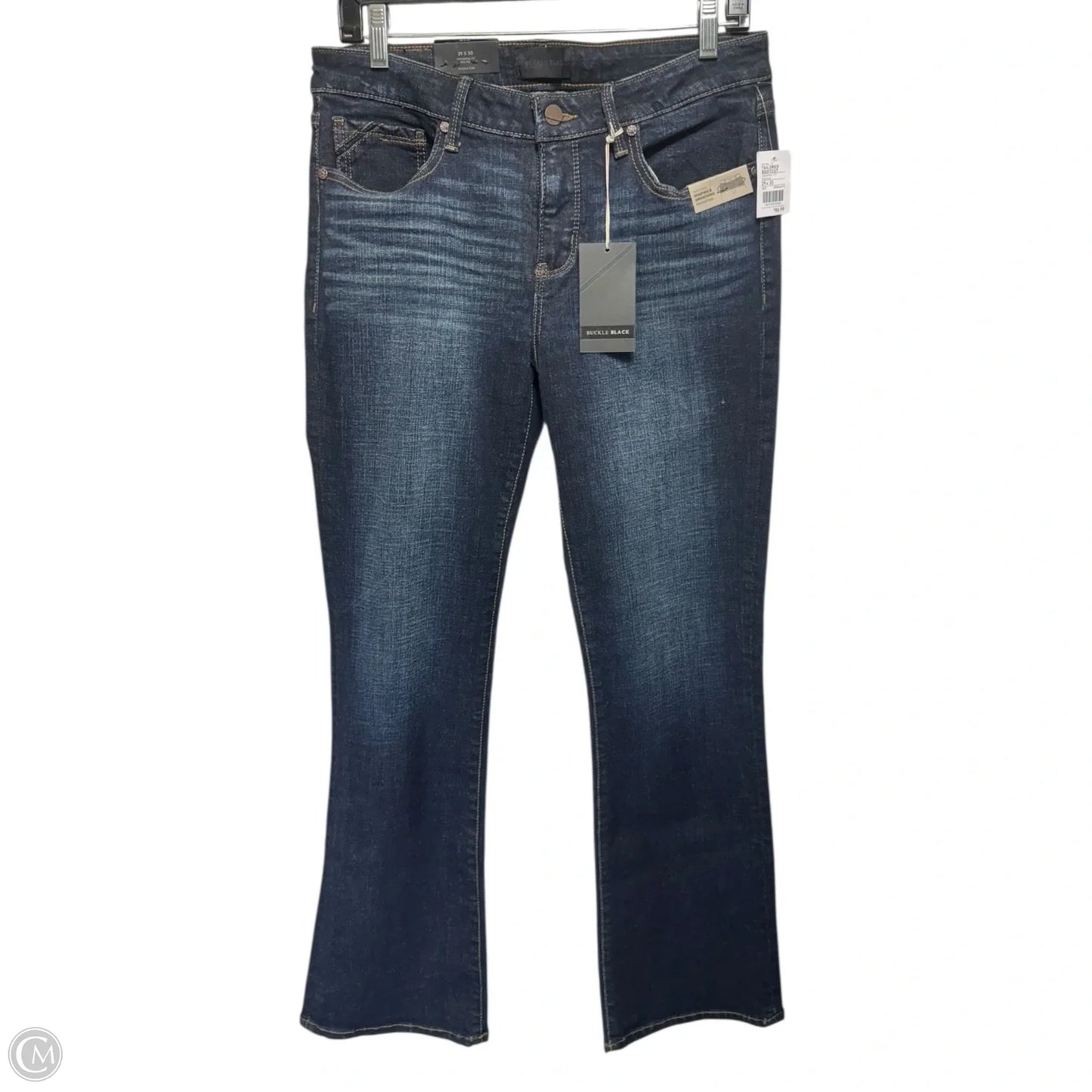 Tailored Bootcut universal fit mid-rise By Buckle Black In Blue Denim, Size: 8/ 29x30