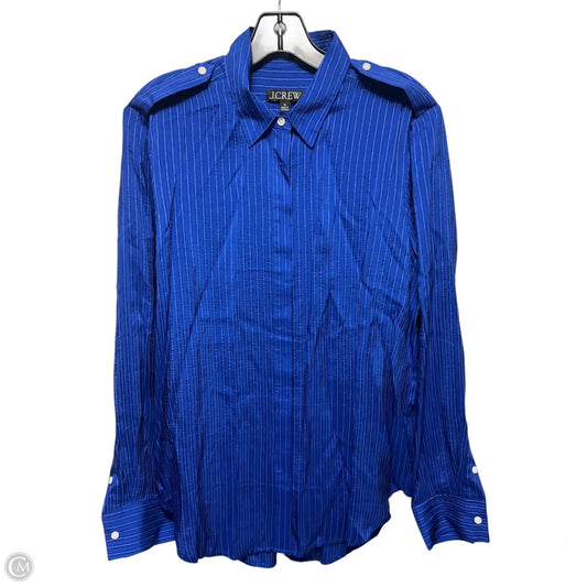 Top Long Sleeve By J. Crew In Blue, Size: M